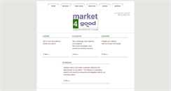 Desktop Screenshot of market4good.com