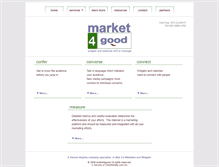 Tablet Screenshot of market4good.com